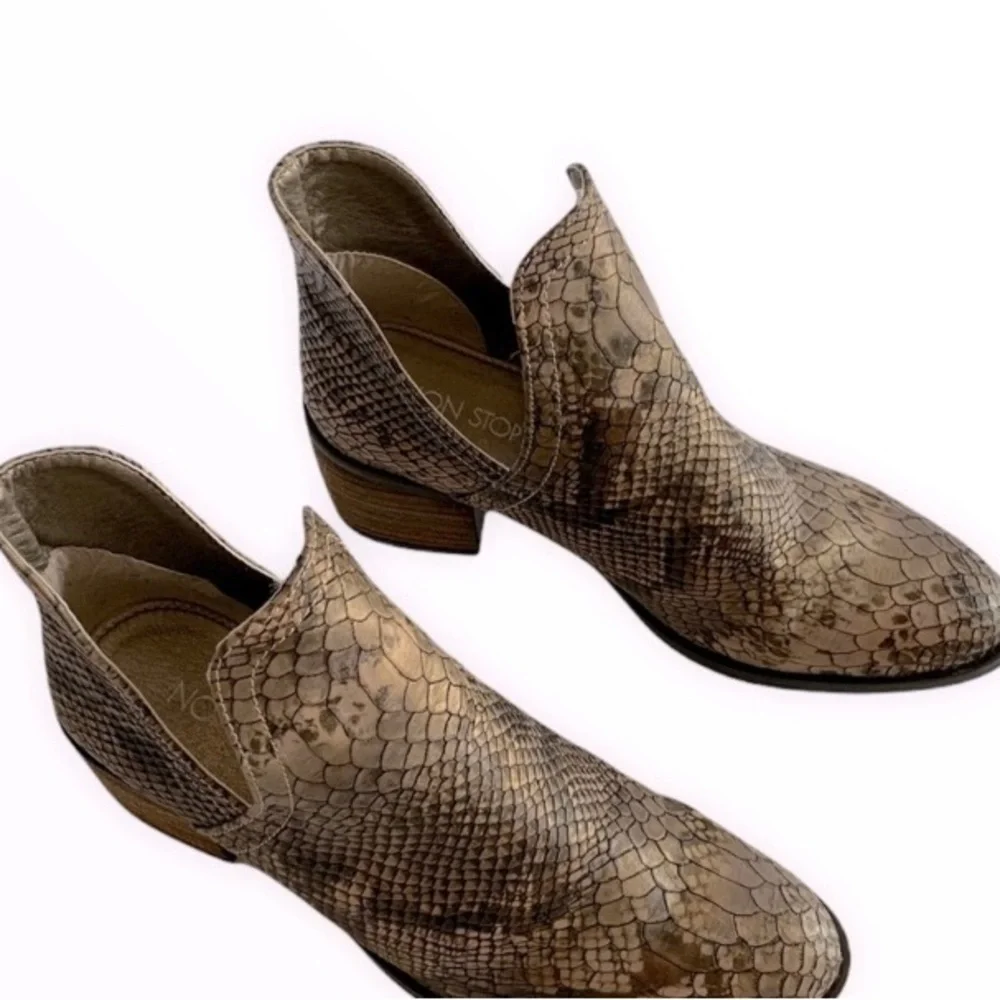 Non Stop Exotic Ankle Boots Sz 6.5 - Picture 3 of 10